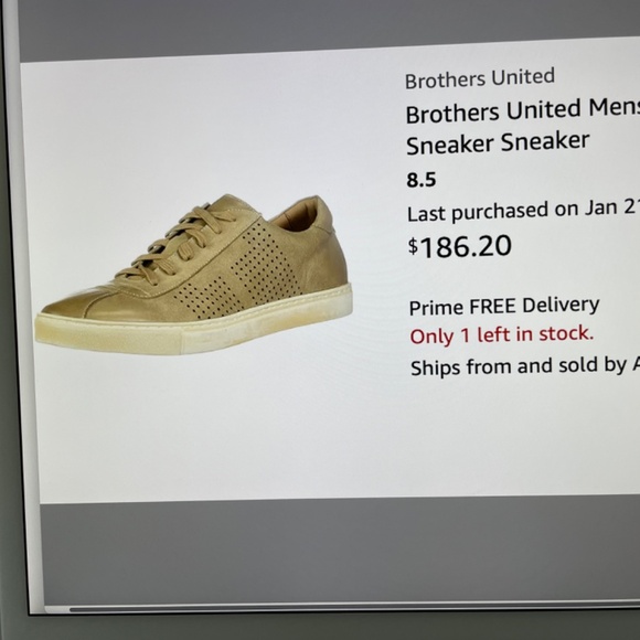 SHOES MEN'S  ( BROTHERS UNITED ) SIZE 8.5 Luxury Lace Up Perf DetailS - Picture 11 of 11